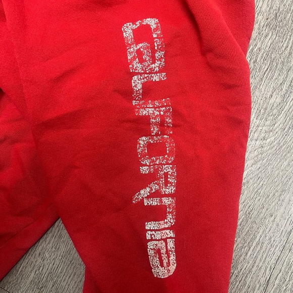 California Red Joggers Sweatpants Kids Unisex Vintage Hanes Large 14-16 Hanes - Picture 6 of 9